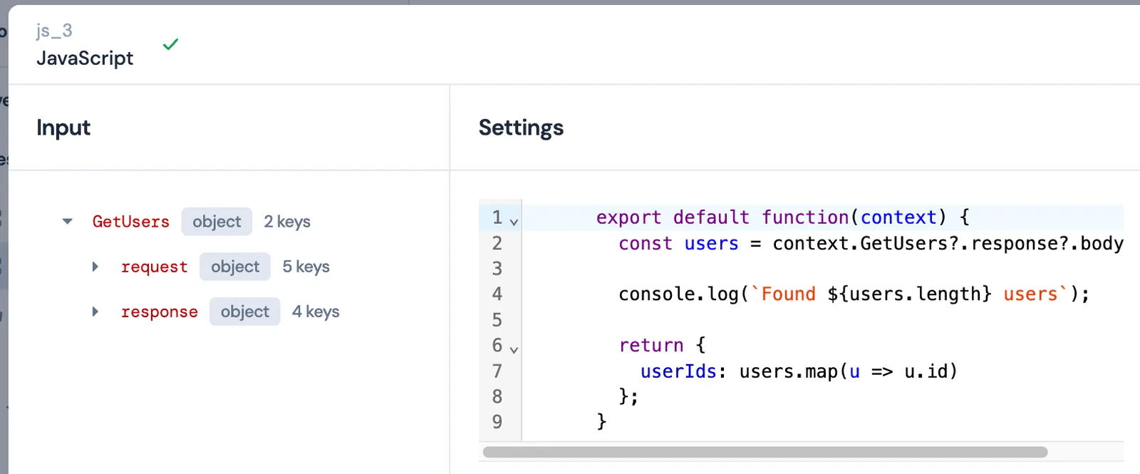 Variables mapped and used in flow